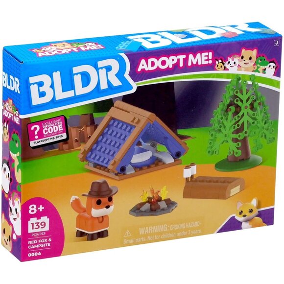 BLDR Adopt Me! Red Fox & Campsite - Set #0004 - 139 Pieces - Age 8+ - Picture 1 of 1